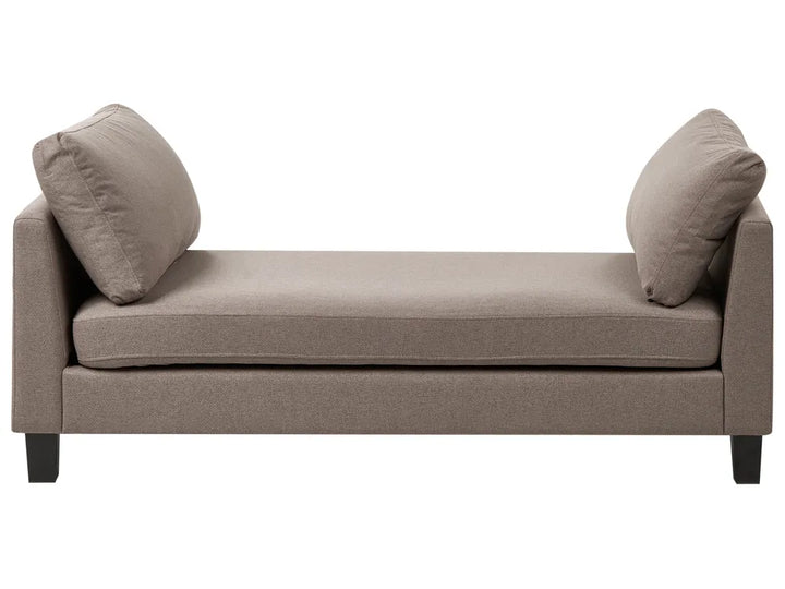 Chaise Longue Fabric Taupe Arla
