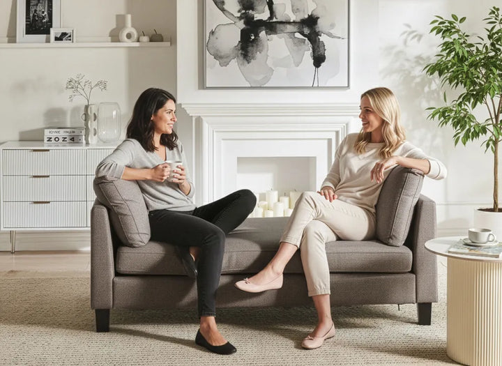 Chaise Longue Fabric Taupe Arla