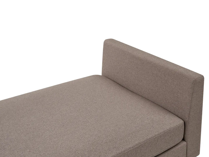 Chaise Longue Fabric Taupe Arla