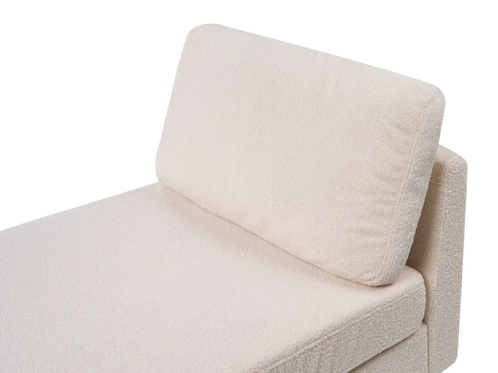Chaise Longue Fabric Off-White Arla