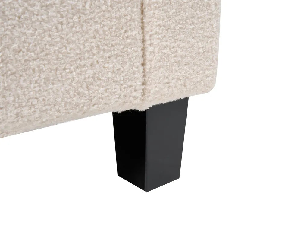 Chaise Longue Fabric Off-White Arla