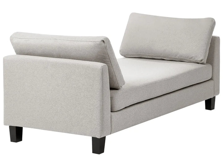 Chaise Longue Fabric Light Grey Arla