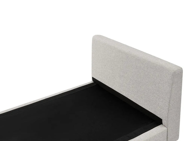Chaise Longue Fabric Light Grey Arla