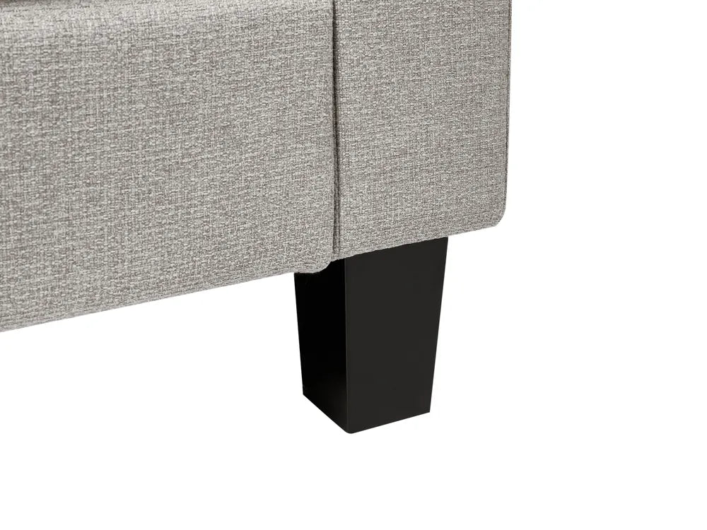 Chaise Longue Fabric Light Grey Arla