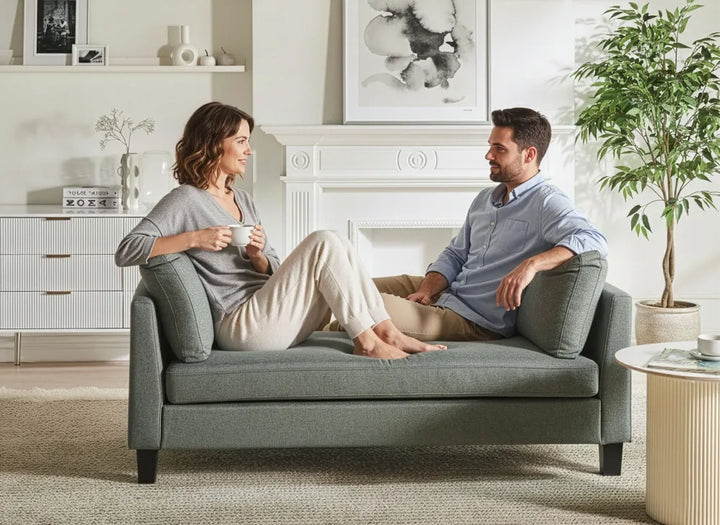 Chaise Longue Fabric Green Arla