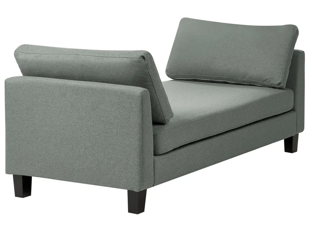 Chaise Longue Fabric Green Arla