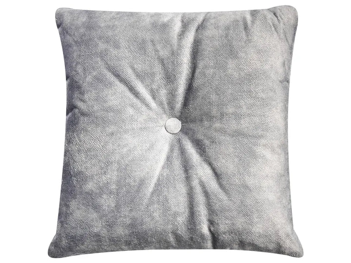 Left-Hand Chaise Lounge Velvet Grey Lydia