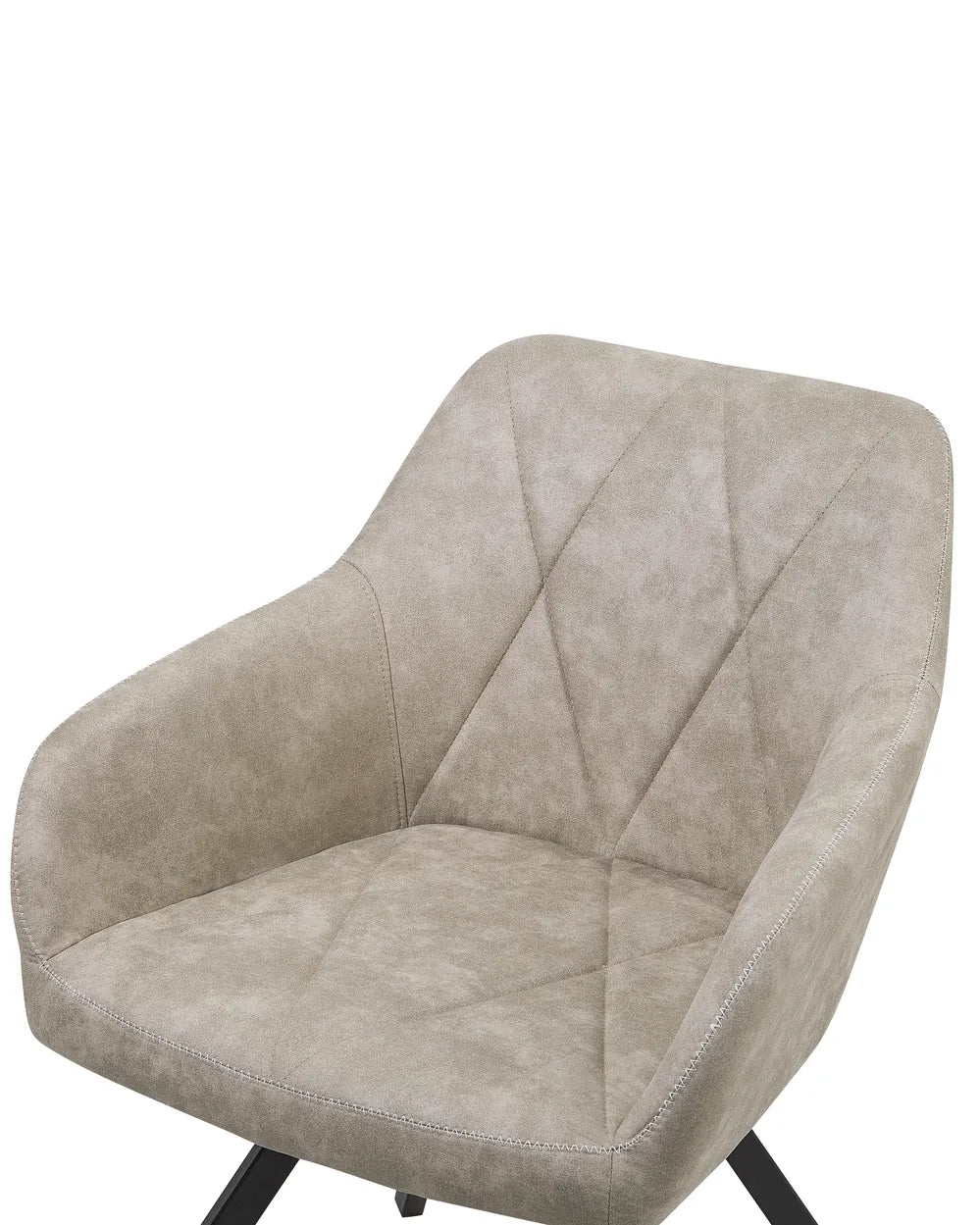 Set of 2 Dining Chairs Fabric Beige Allen