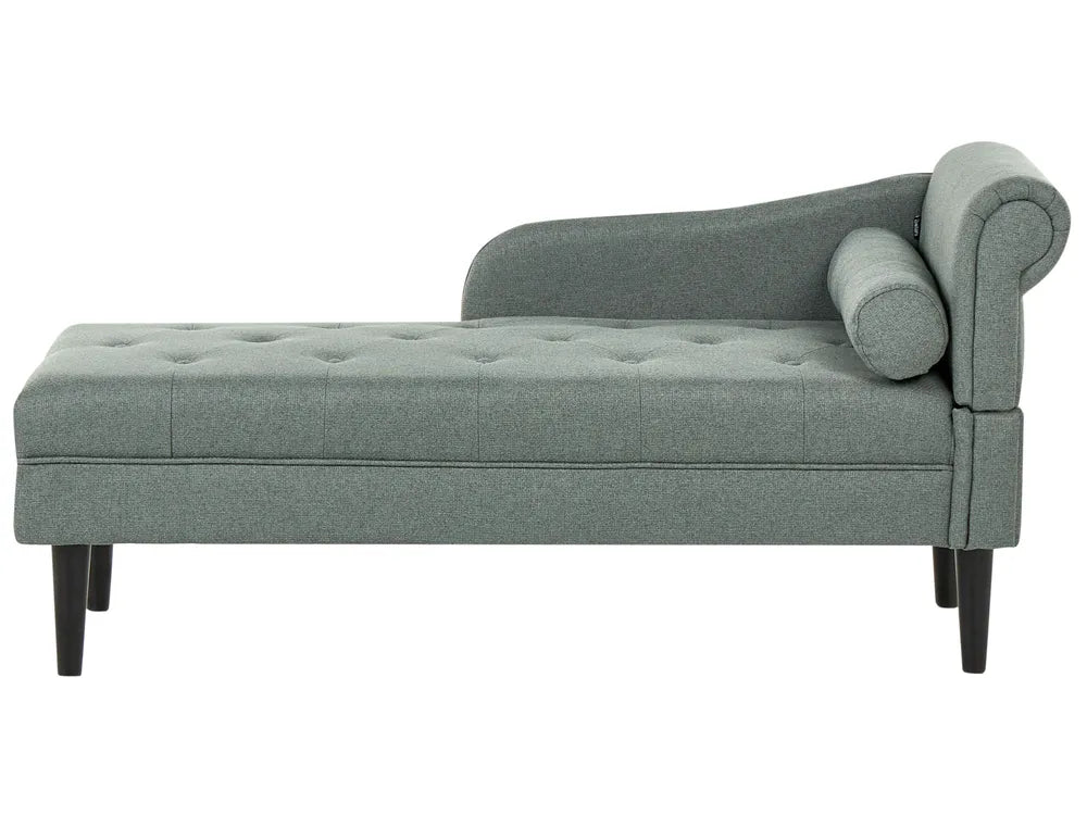 Right-Hand Chaise Lounge Fabric Green Beracha