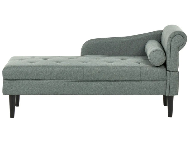Right-Hand Chaise Lounge Fabric Green Beracha