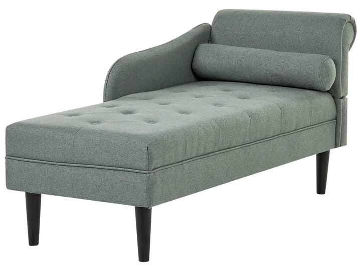Right-Hand Chaise Lounge Fabric Green Beracha