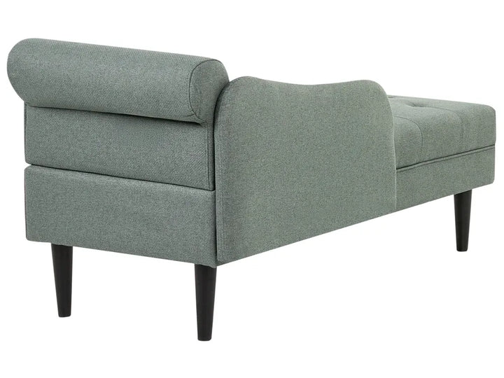 Right-Hand Chaise Lounge Fabric Green Beracha