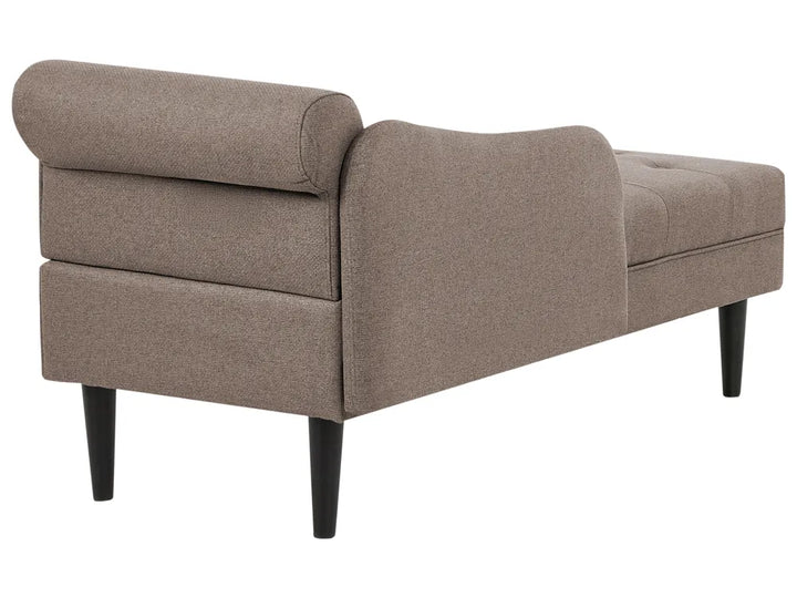 Right-Hand Chaise Lounge Fabric Taupe Beracha