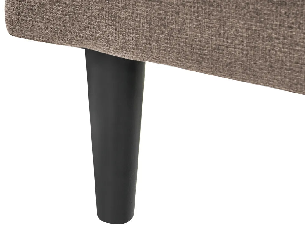 Right-Hand Chaise Lounge Fabric Taupe Beracha