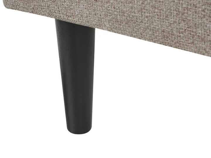 Right-Hand Chaise Lounge Fabric Beige Beracha