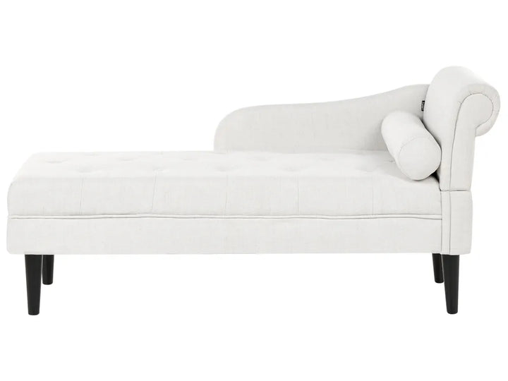 Right-Hand Chaise Lounge Fabric Off-White Beracha