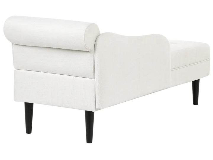 Right-Hand Chaise Lounge Fabric Off-White Beracha