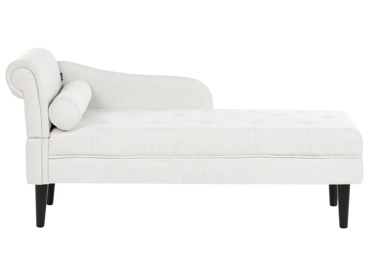 Left-Hand Chaise Lounge Fabric Off-White Beracha
