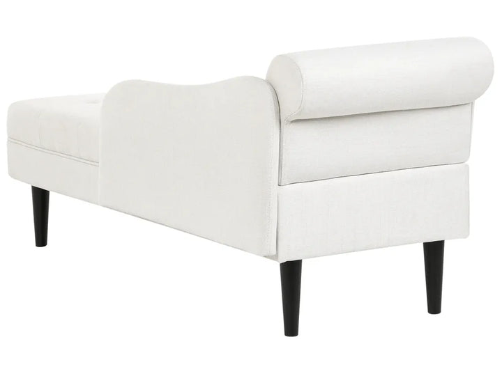 Left-Hand Chaise Lounge Fabric Off-White Beracha