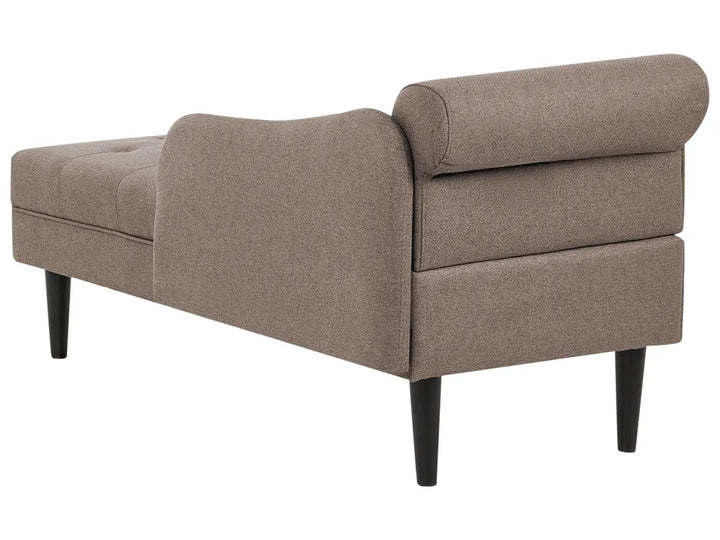 Left-Hand Chaise Lounge Fabric Taupe Beracha