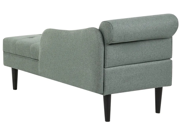 Left-Hand Chaise Lounge Fabric Green Beracha