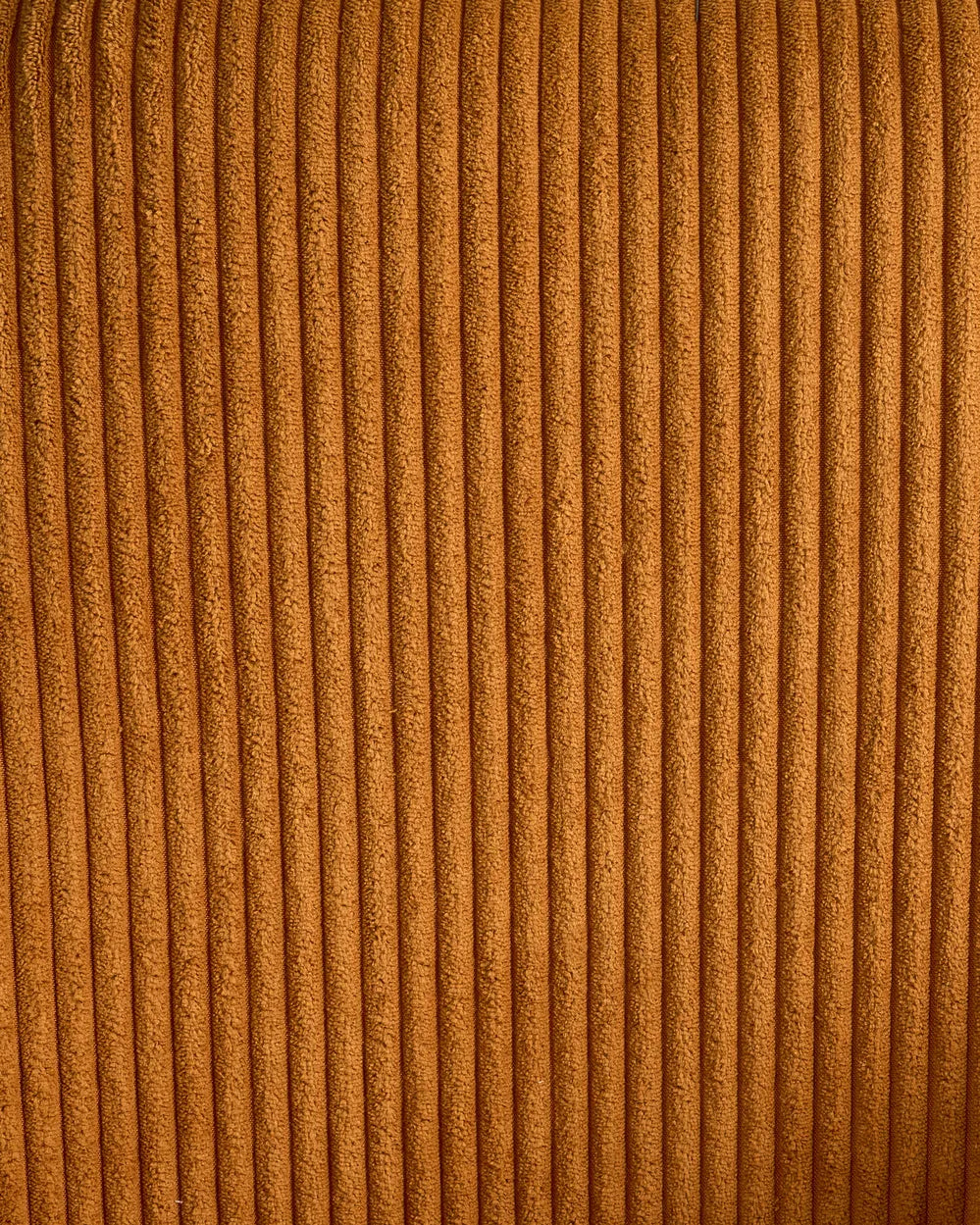 Set of 2 Dining Chairs Corduroy Orange Cami