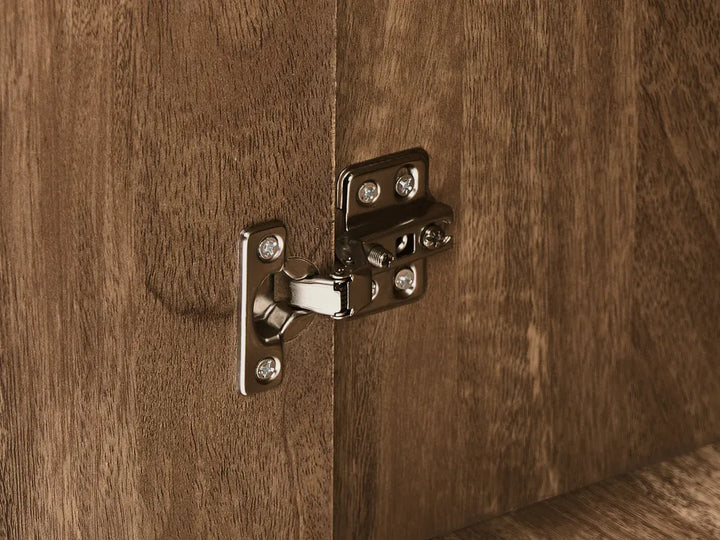 3 Door Sideboard Light Brown Nina