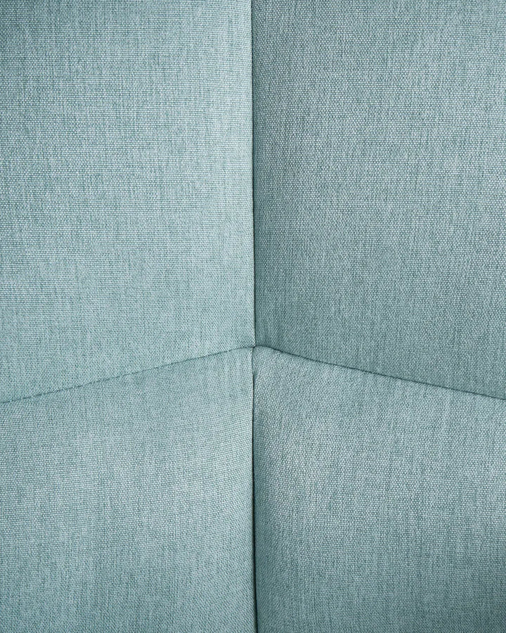 Set of 2 Dining Chairs Faux Linen Light Blue Brea
