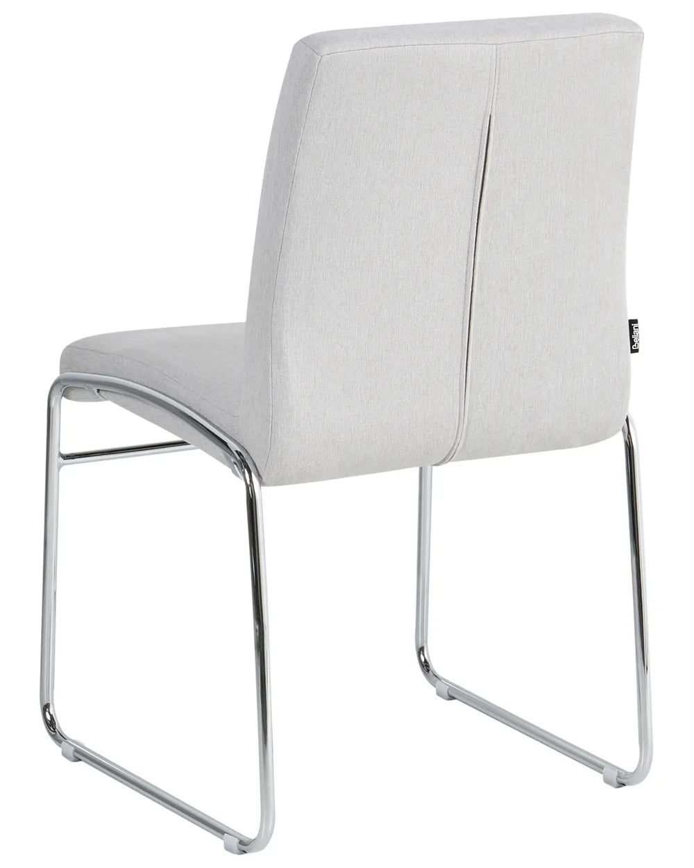 Set of 2 Dining Chairs Fabric Light Grey Ellena