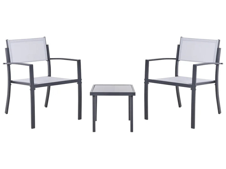 Bistro Set Metal Grey Kyra