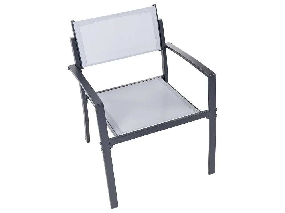 Bistro Set Metal Grey Kyra