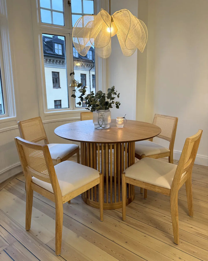 Set of 2 Dining Chairs Wood Light Brown Pip