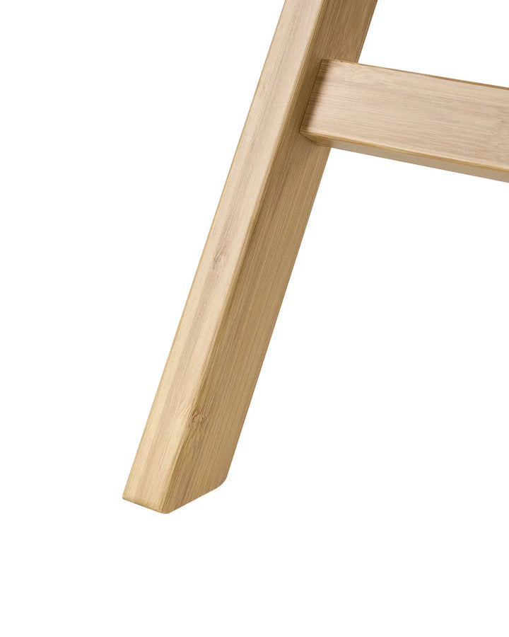 Set of 2 Dining Chairs Folding Bamboo Light Brown Lorry