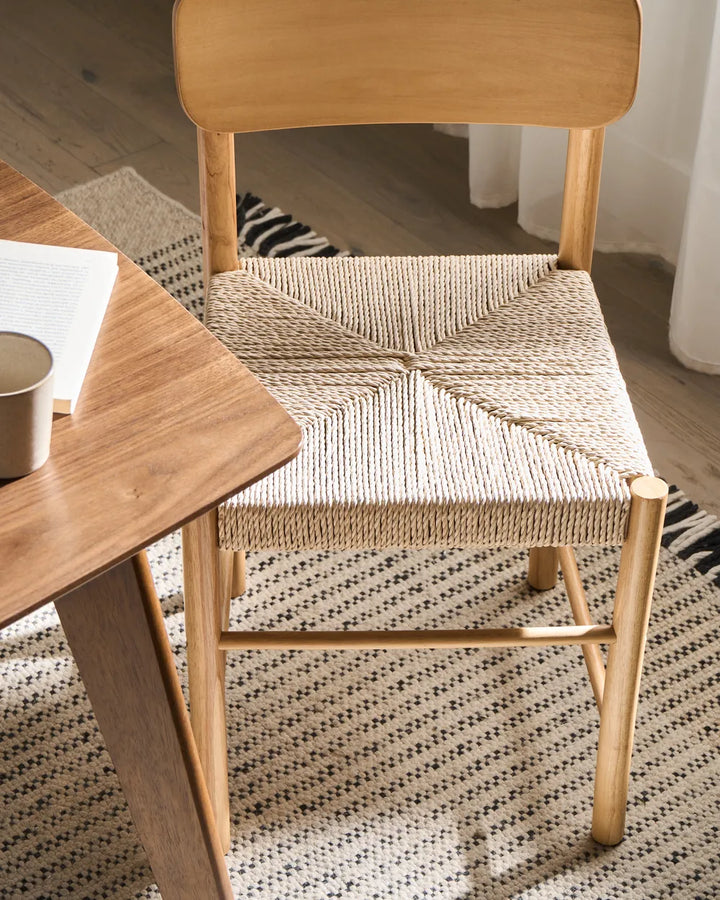 Set of 2 Dining Chairs Wood Light Brown Cara