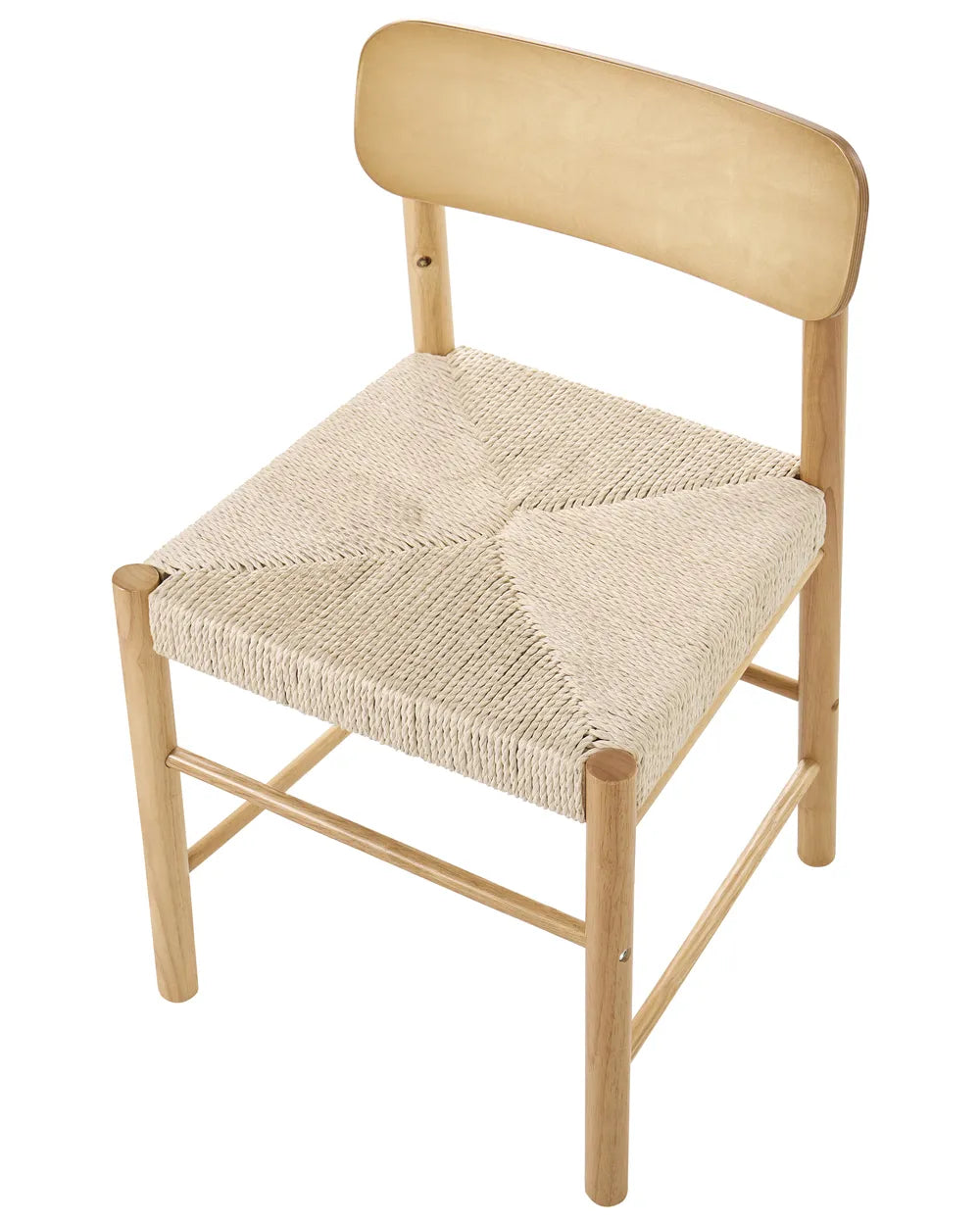 Set of 2 Dining Chairs Wood Light Brown Cara
