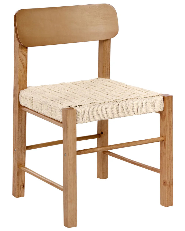 Set of 2 Dining Chairs Wood Brown Louie