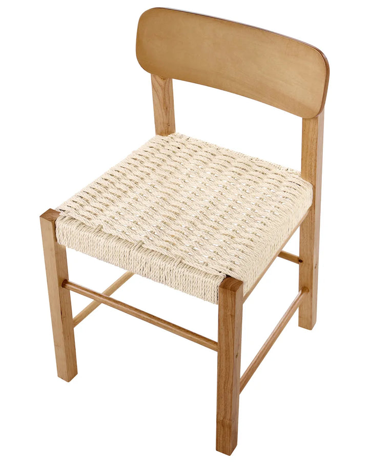 Set of 2 Dining Chairs Wood Brown Louie