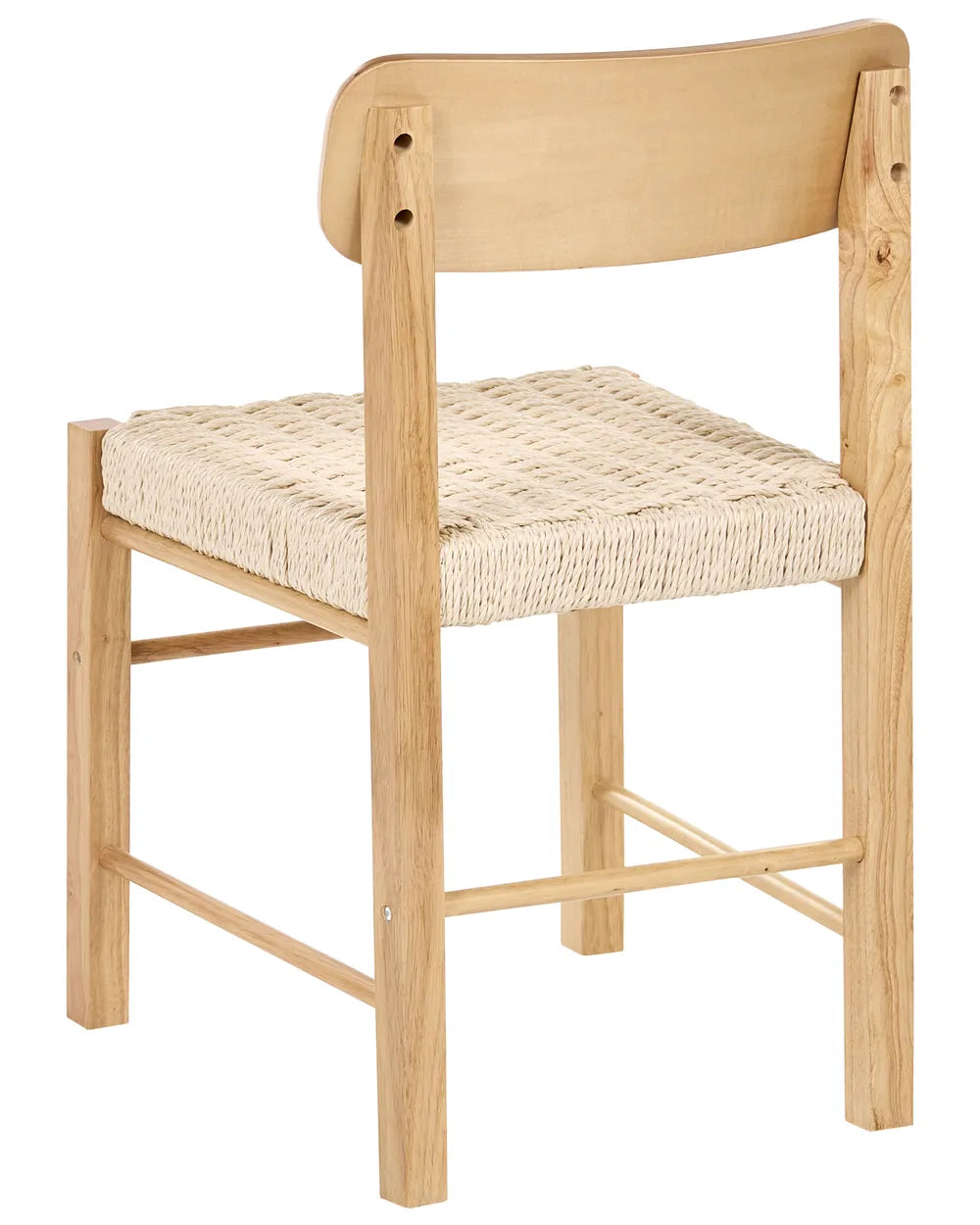Set of 2 Dining Chairs Wood Light Brown Louie