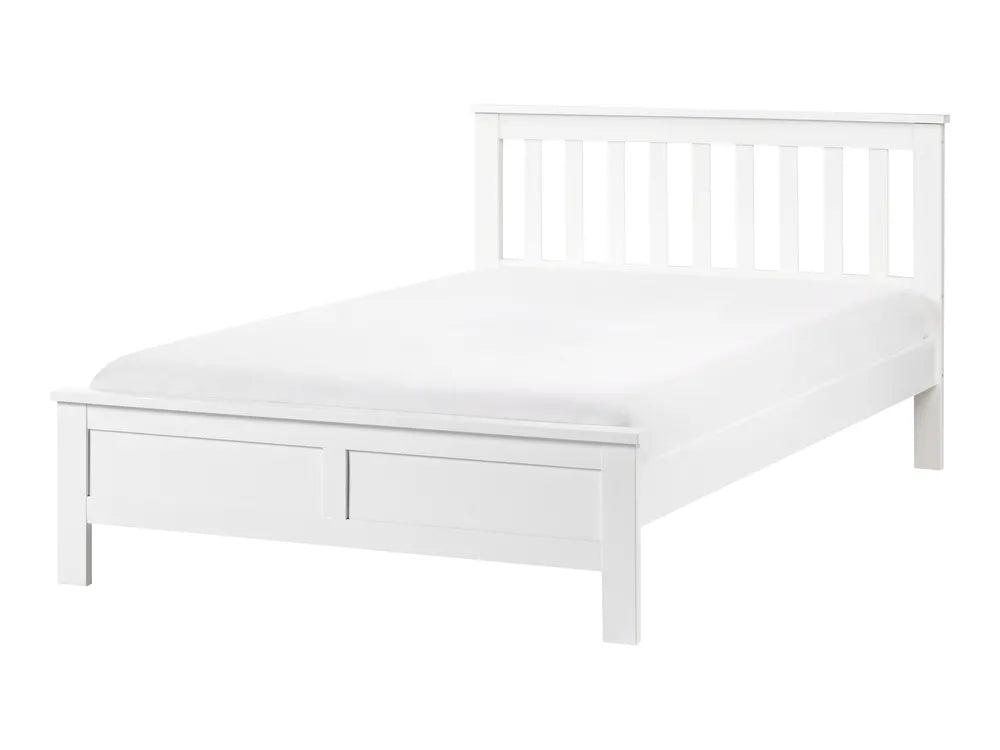 Bed Pine Wood 120 x 200 cm (EU Small Double) White Carol