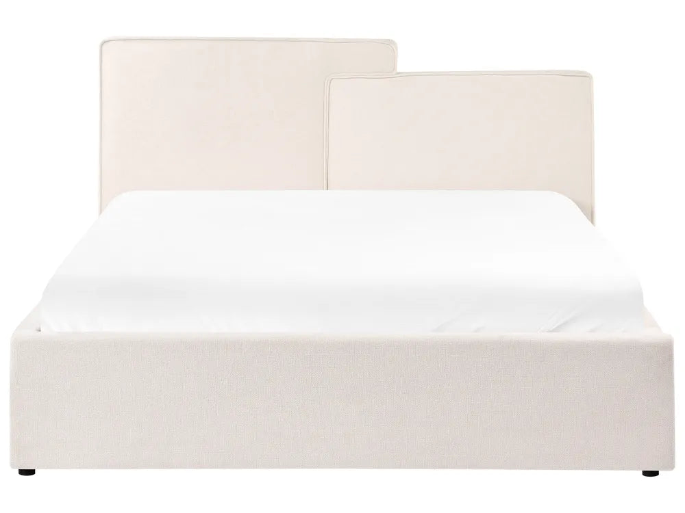 Ottoman Bed Fabric 160 x 200 cm (EU King Size) Off-White Philip