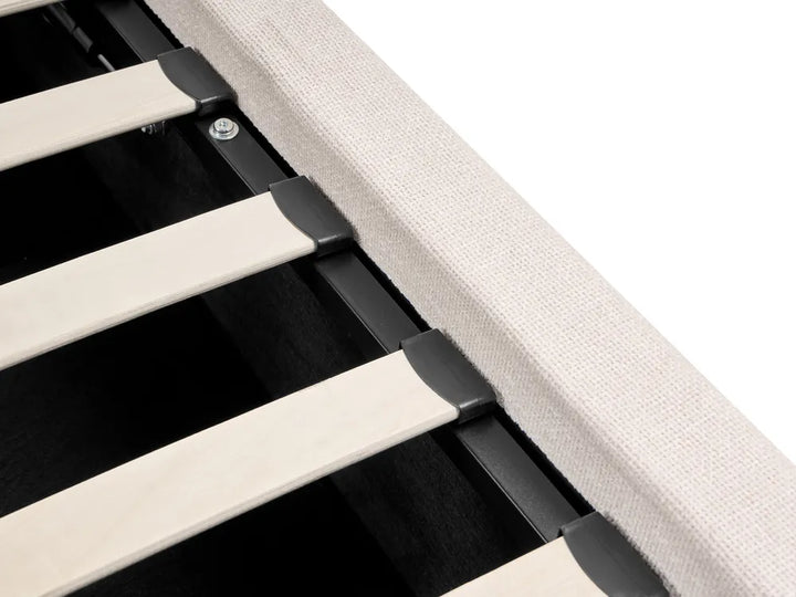 Ottoman Bed Fabric 160 x 200 cm (EU King Size) Off-White Philip