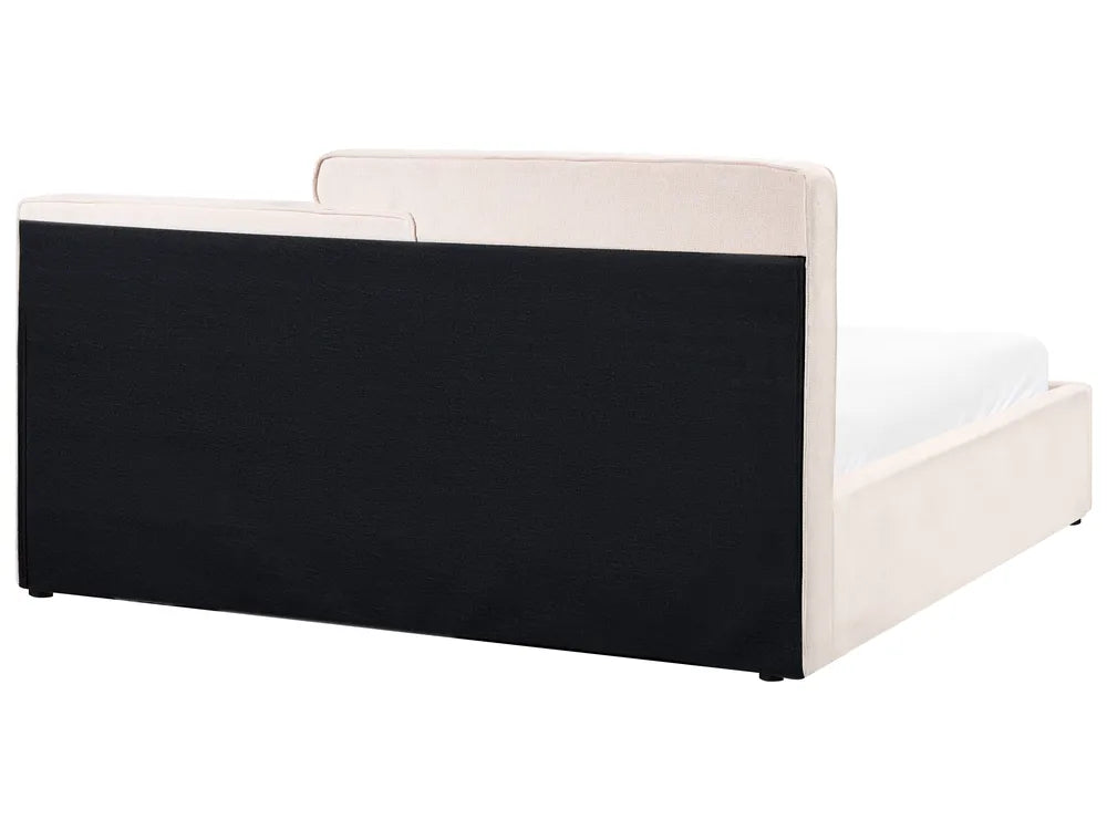 Black and white modular office desk on a white background