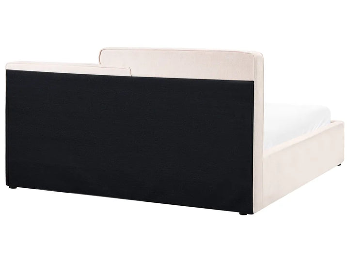 Black and white modular office desk on a white background
