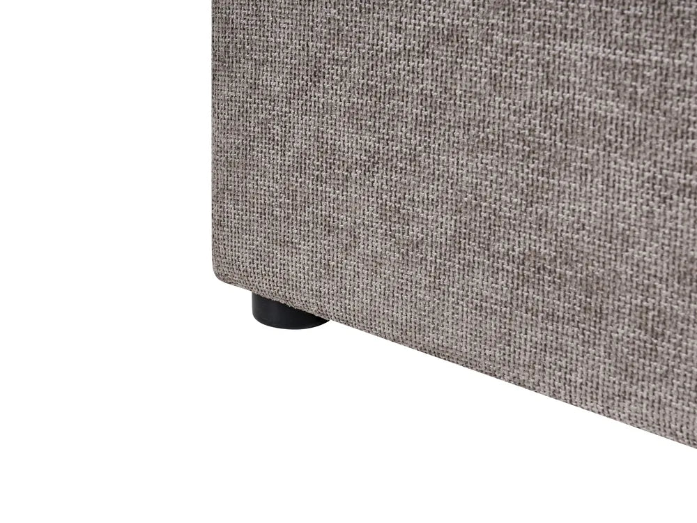 Ottoman Bed Fabric 180 x 200 cm (EU Super King) Taupe Philip