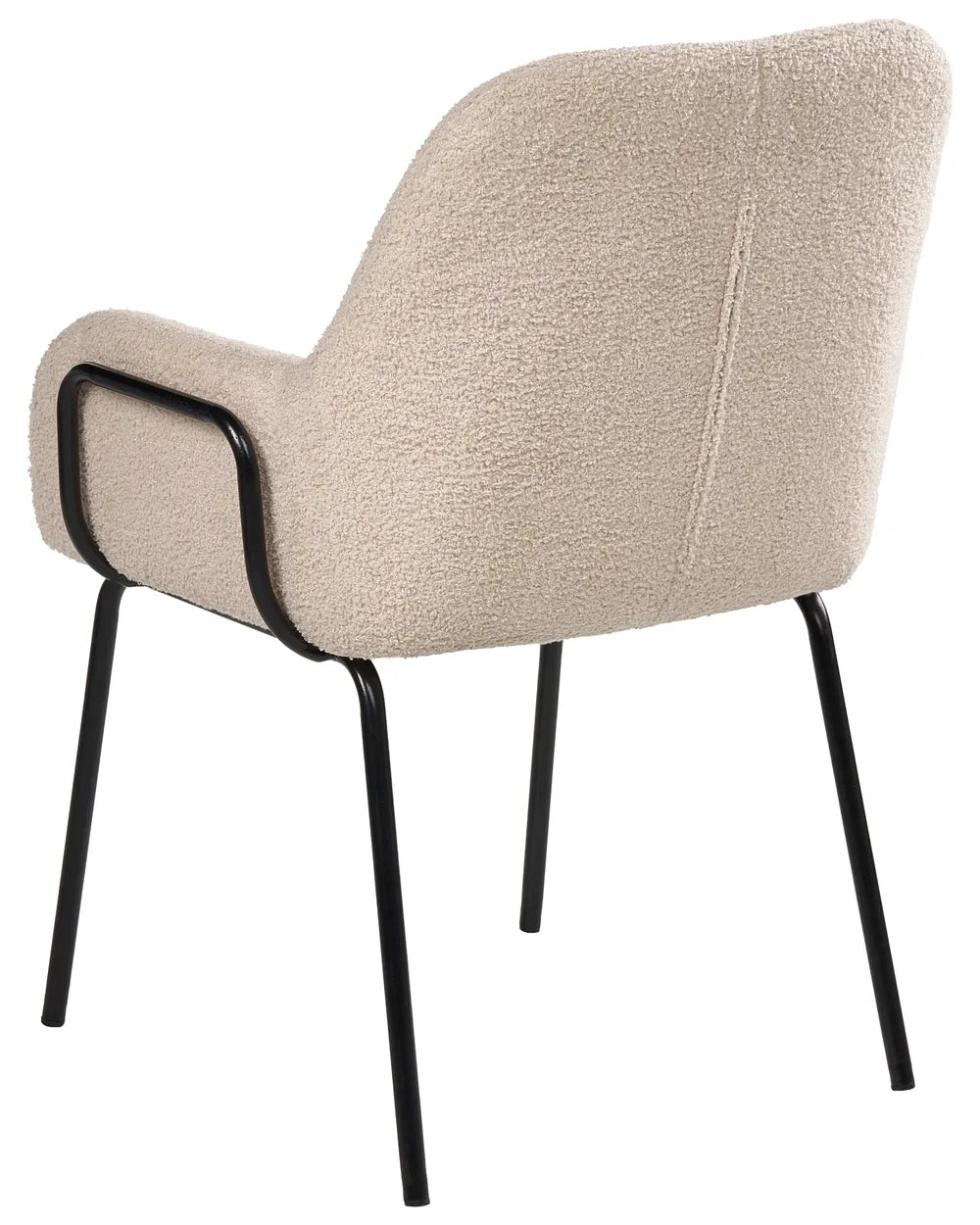 Dining Chair Boucle Light Beige Erin