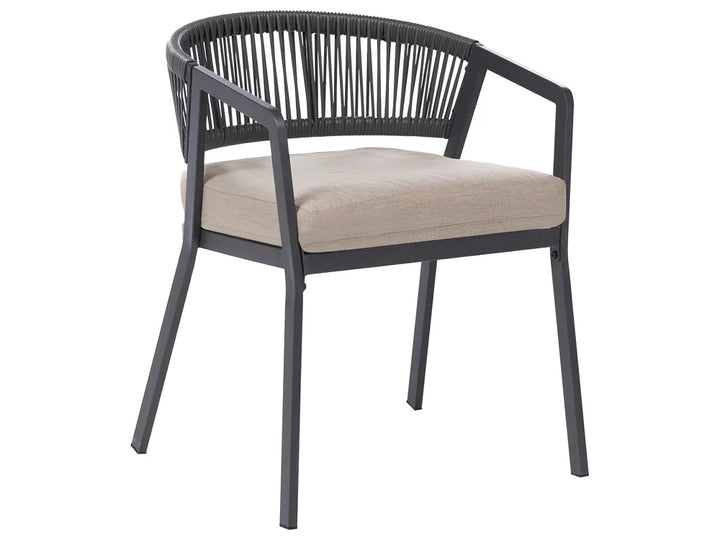 Bistro Set Metal Grey Byrel
