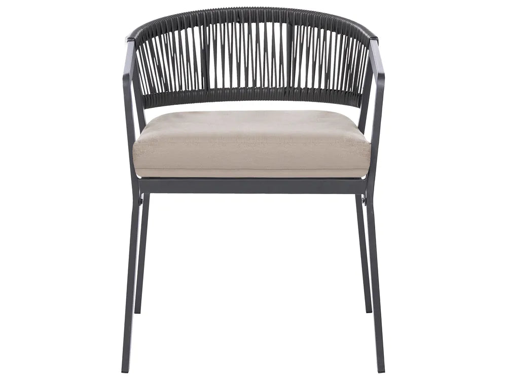 Bistro Set Metal Grey Byrel
