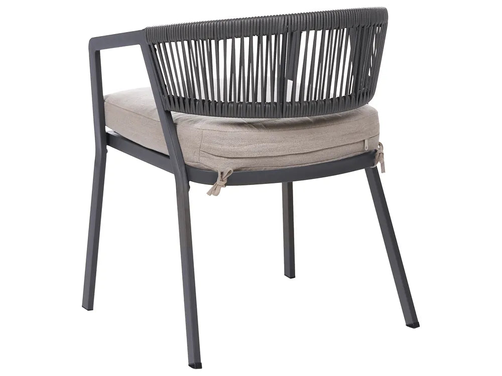 Bistro Set Metal Grey Byrel
