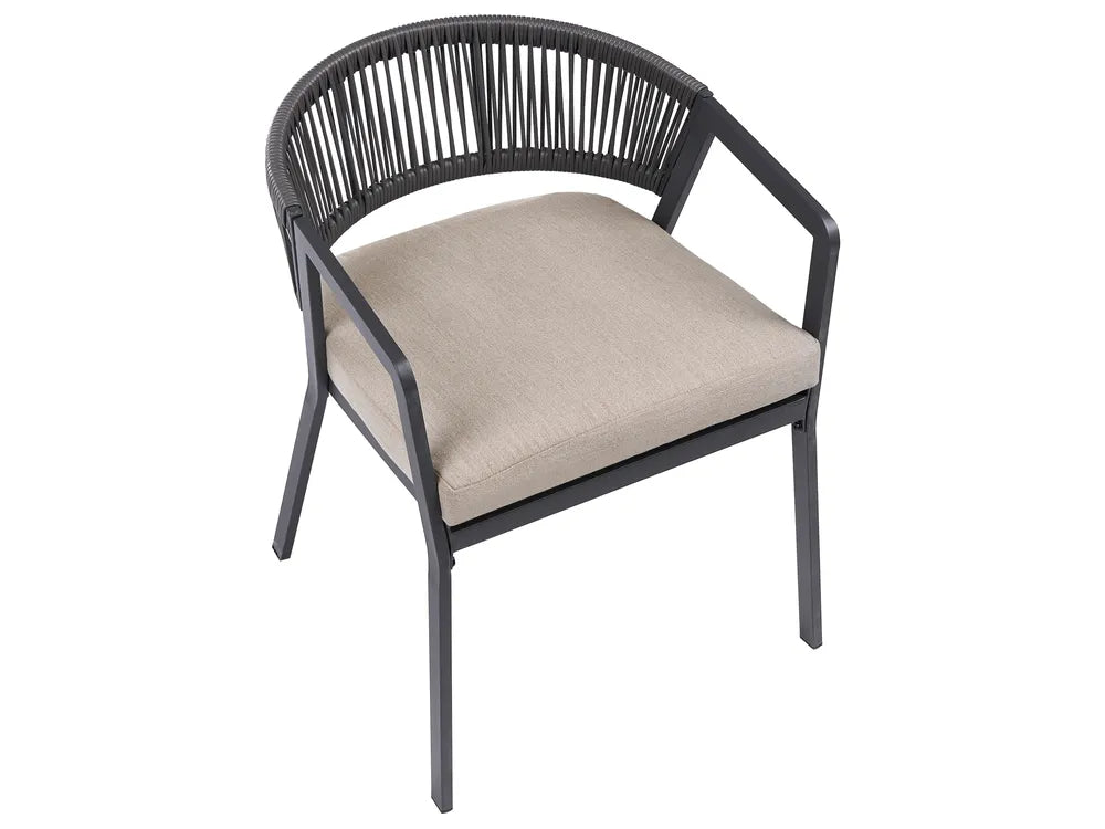 Bistro Set Metal Grey Byrel