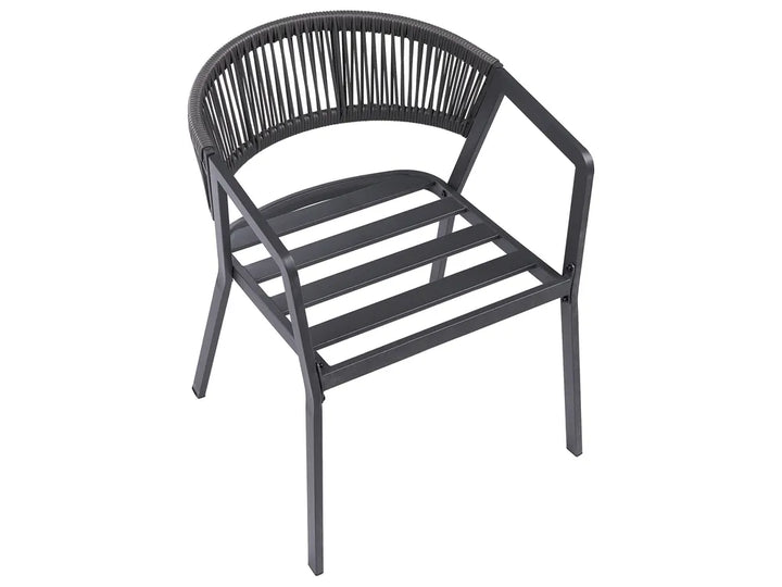 Bistro Set Metal Grey Byrel